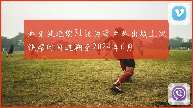 加克波连续31场为荷兰队出战上次缺席时间追溯至2024年6月